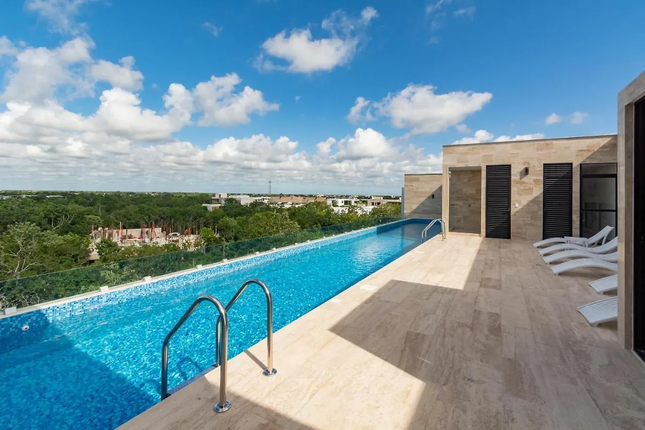 Apartment Ferienwohnung Elegante Ubicado En Aldea Zama Tulum